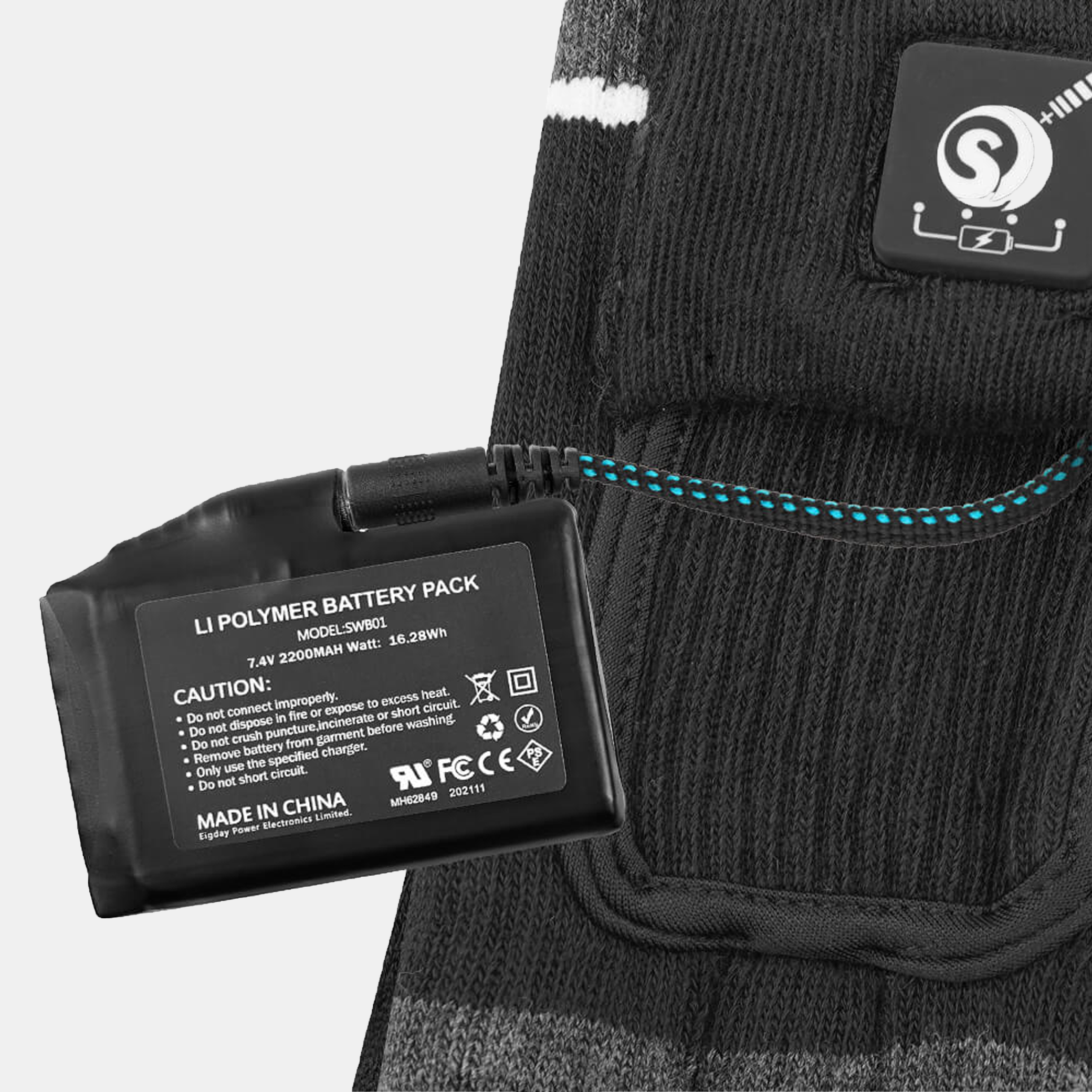 Savior Heat - Warming Socks Black Gray