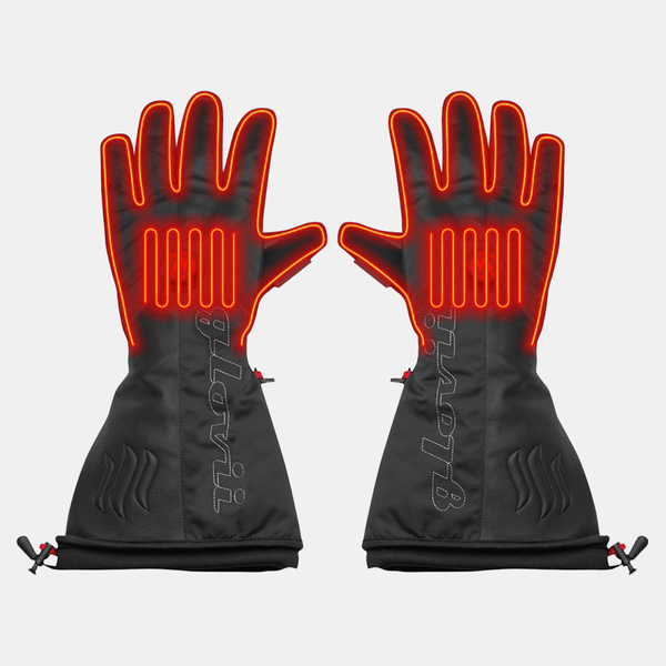 Glovii Black Warm Gloves for Skiing