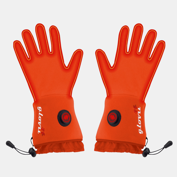 Glovii - Thin warm gloves Universal orange