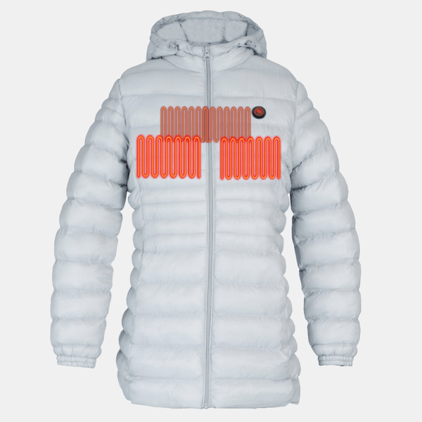 Glovii - Warm Jacket Women Light Gray