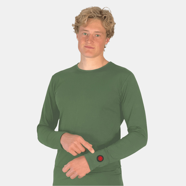 Glovii - Warm base layer shirt Green