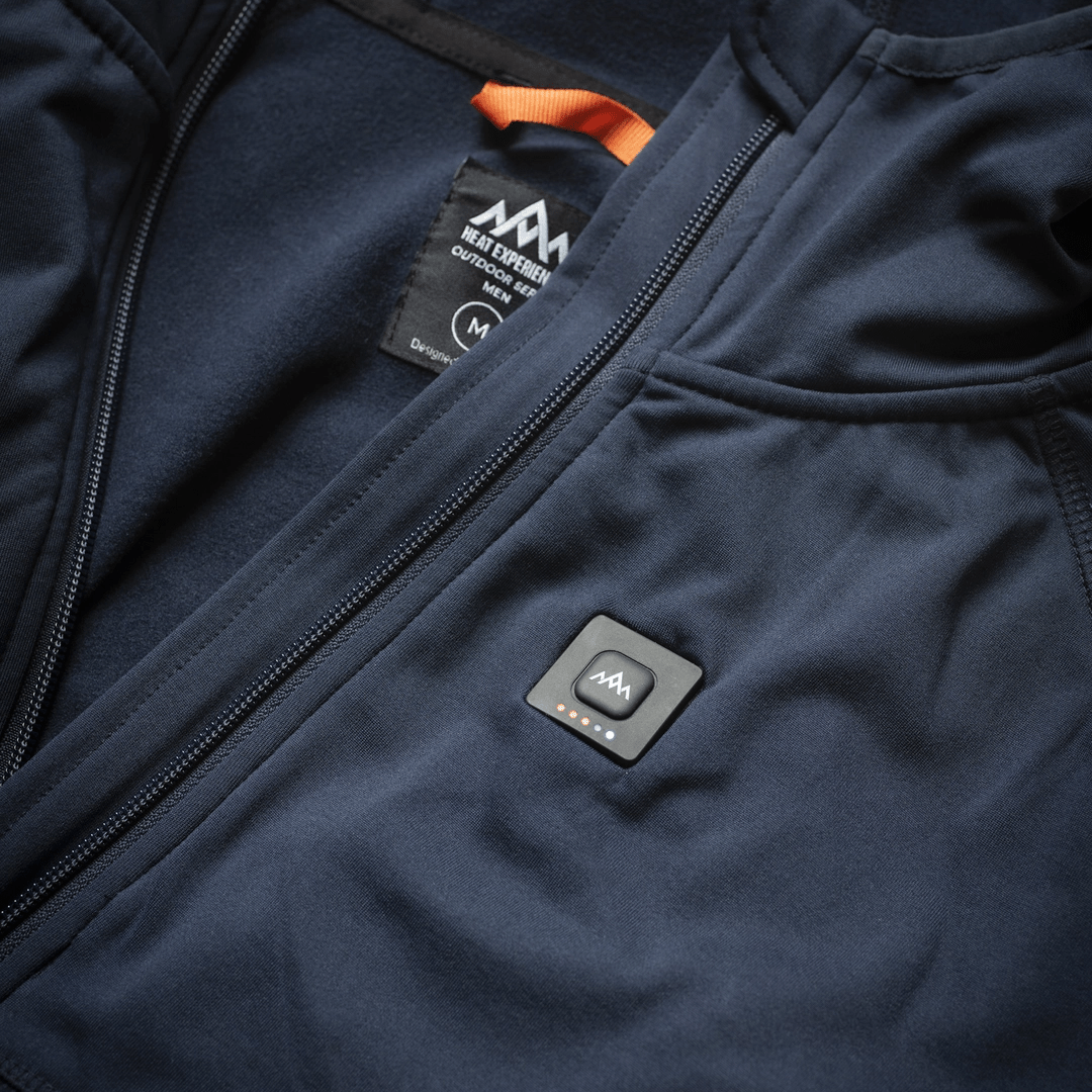 HeatX - Heated Everyday Zip Fleece Men Navy/Blue