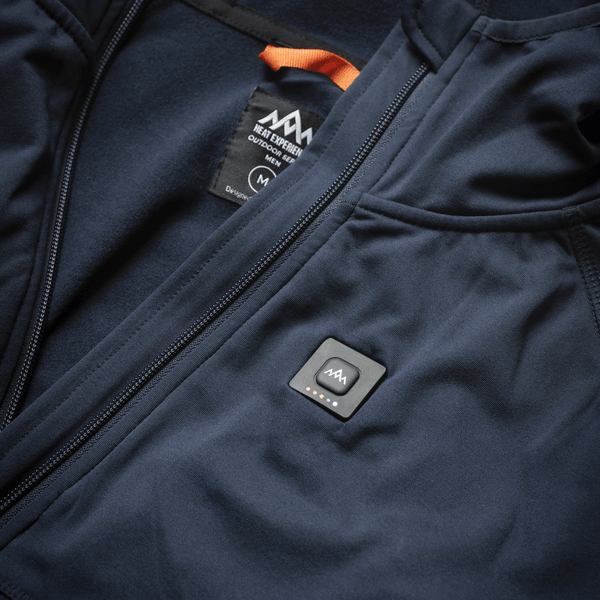 HeatX - Heated Everyday Zip Fleece Men Navy/Blue