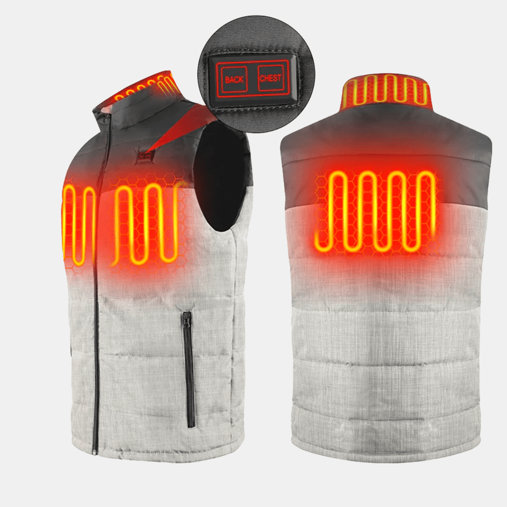 Savior Heat - Mr. Heating Vest with 4 Heating Zones and Smart Dual Control