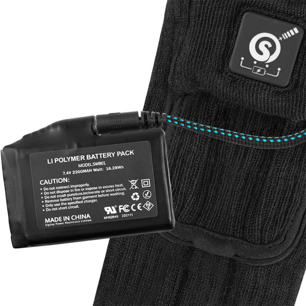 Savior Heat - Warming Socks Black/Gray Outdoor