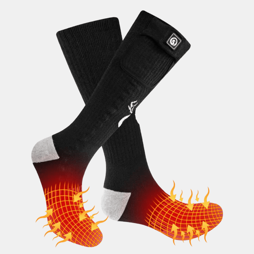Savior Heat - Warming Socks Black/Gray Outdoor